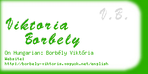 viktoria borbely business card